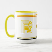 Luxe Monogrammed Initiaal Koffie Mok Gift (Links)