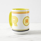 Luxe Monogrammed Initiaal Koffie Mok Gift (Voorkant links)