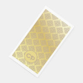 Luxe monogrammen Gold  stijl Servet (Hoek)