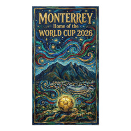 Luxe Monterrey Voetbal Kunst 2026 Stadions Foto Afdruk