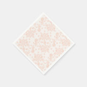 Luxe Mooie Perzik Bloem Kant Servetten (Hoek)