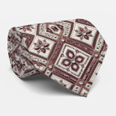 Luxe Moorseh Halsdoek in Bourgondi Stropdas (Opgerold)