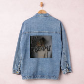 Luxe Motivatie Denim Jacket - "Ik naar mijn droom (Hangar)