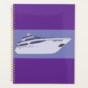 Luxe motorjacht moderne witte superyacht planner
