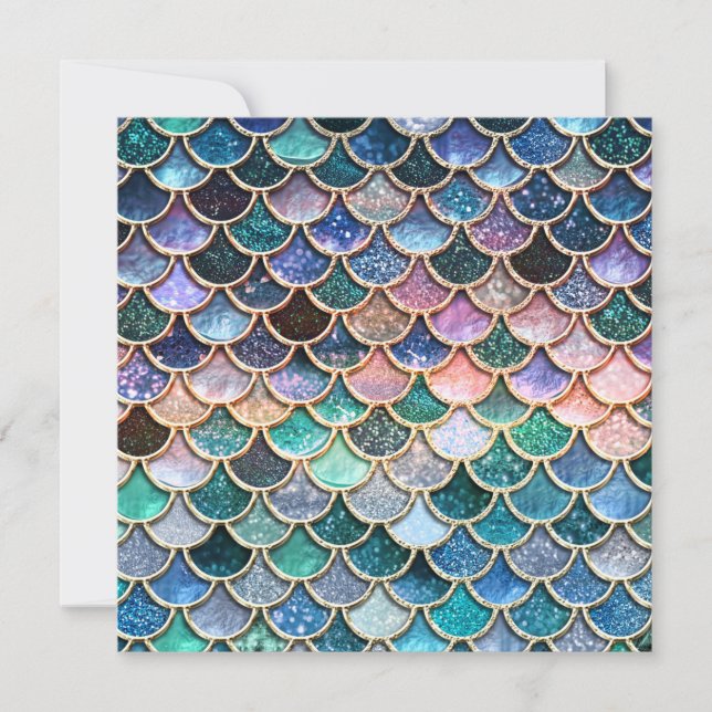 Luxe multicolor Glitter Mermaid Scales (Voorkant)