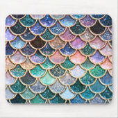 Luxe multicolor Glitter Mermaid Scales Muismat (Voorkant)