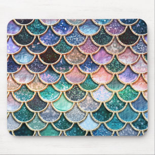 Luxe multicolor Glitter Mermaid Scales Muismat