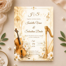 Luxe muzikale elegantie bruiloft 