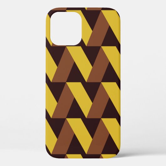 Luxe naadloos zigzagpatroon Case-Mate iPhone case (Achterkant)
