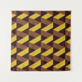 Luxe naadloos zigzagpatroon wandkleed (Voorkant (horizontaal))
