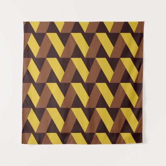Luxe naadloos zigzagpatroon wandkleed (Voorkant)