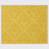 Luxe naadloze gouden bloemkool cadeaupapier (Vlak)