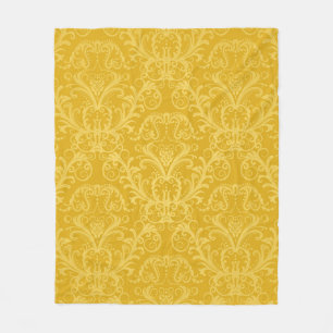 Luxe naadloze gouden bloemkool fleece deken