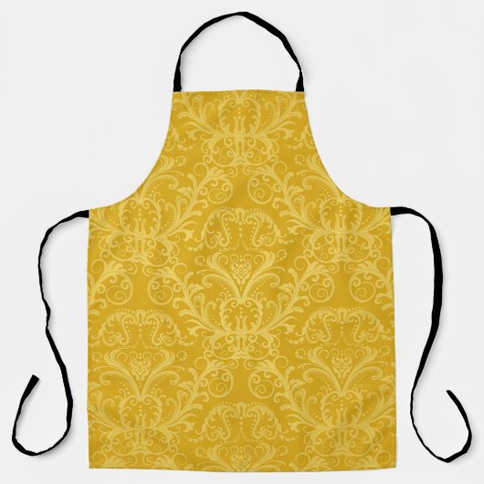 Luxe naadloze gouden bloemkool schort (Voorkant)