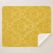 Luxe naadloze gouden bloemkool sherpa deken (Voorkant (horizontaal))