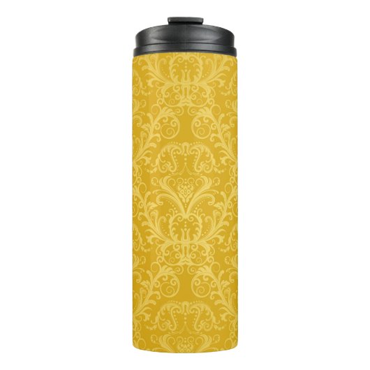 Luxe naadloze gouden bloemkool thermosbeker (Voorkant)