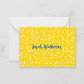 Luxe naam met Elegant Goud Borded Notitiekaartje (Achterkant)