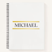 Luxe naambalk notitieboek (Voorkant)