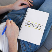 Luxe naambalk notitieboek