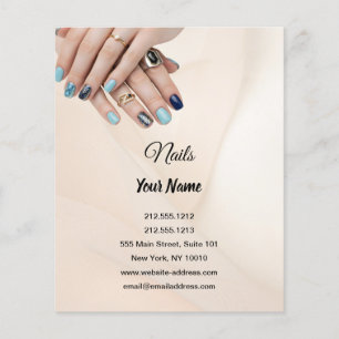 Luxe nageltechniek flyer Scan de QR-code