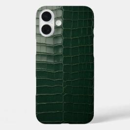 Luxe namaak krokodillenleer textuur telefoonhoes iPhone 16 plus hoesje