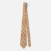 Luxe namaakzijde | Roze Gouden Geode Halsdoek Stropdas (Voorkant)