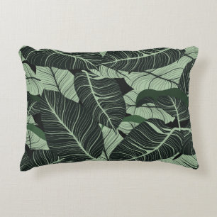 Luxe natuur verlaat achtergrond. Floral patroon, T Accent Kussen