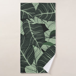Luxe natuur verlaat achtergrond. Floral patroon, T Badhanddoek