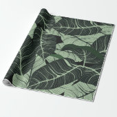 Luxe natuur verlaat achtergrond. Floral patroon, T Cadeaupapier (Uitgerold)