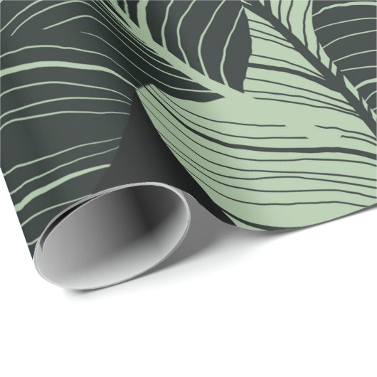 Luxe natuur verlaat achtergrond. Floral patroon, T Cadeaupapier (Rol Hoek)