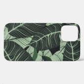 Luxe natuur verlaat achtergrond. Floral patroon, T Case-Mate iPhone Case (Achterkant (horizontaal))