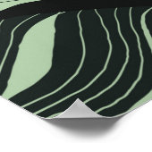 Luxe natuur verlaat achtergrond. Floral patroon, T Poster (Hoek)