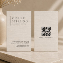 Luxe Natuurlijke Linnen QR-code