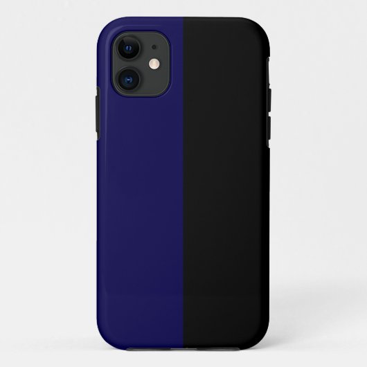 Luxe Navy en Zwart  iPhone Cases (Achterkant)