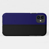 Luxe Navy en Zwart  iPhone Cases (Achterkant (horizontaal))
