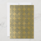 LUXE NAVY FAUX GOLD CIRCLE GRAND OPENING CEREMONY KAART (Achterkant)