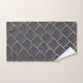 LUXE NAVY GOLD HAMPTON TOWEL SET BAD HANDDOEK (Handdoek)