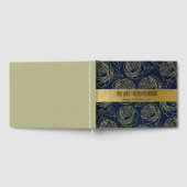 LUXE NAVY GOLD KRAFT ELEGANT ROOS FLORAL WEDING GASTENBOEK (Volledig)