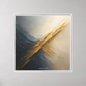 Luxe Navy & Goud Abstract Canvas – Modern Afdruk (Voorkant)