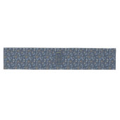Luxe Navy Goud Bloem Tafel Decoratie Medium Tafelloper (Horizontaal)