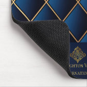 Luxe Navy Goud Executive Muismat (Hoek)