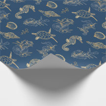 Luxe Navy Goud Kust Chic Zeeleven Schets