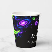 Luxe Neon Halloween-viering Papieren Bekers (Voorkant)