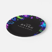 Luxe Neon Halloween-viering Papieren Bordje (Gekanteld)