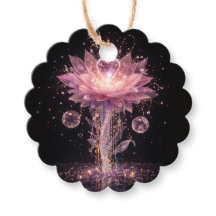 Luxe Neon Hart Geschaafde Cadeautags