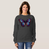 Luxe Neon Vlinder Dames Trui (Voorkant volledig)