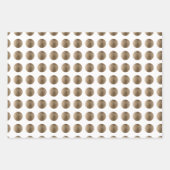 Luxe nep gouden stippenpatroon inpakpapier vel (Voorkant)