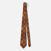 Luxe Nepzijde | Roest + Goud Geode Heren Zijden Kn Stropdas (Voorkant)