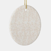 Luxe neutraal bloemornament keramisch ornament (Rechts)