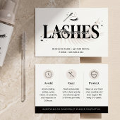 Luxe Neutral Glam Wimper Nazorg Gids Visitekaartje